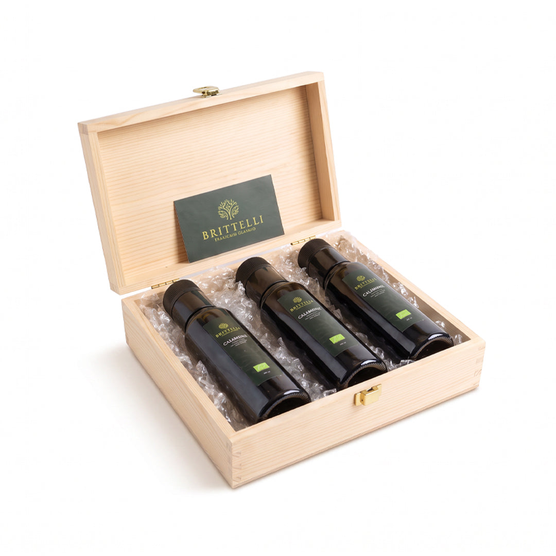 Box Regalo Olio EVO – 3 × 100 ml